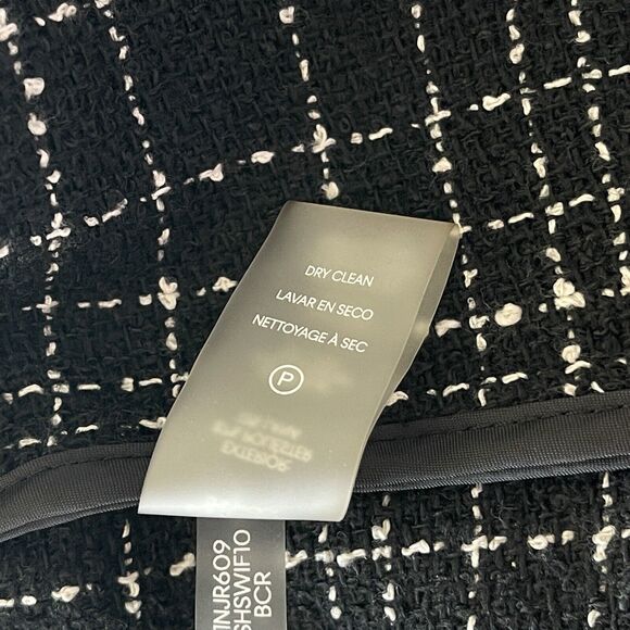 Calvin Klein SZ 2 Blazer Jacket Open Front Long Sleeve Pockets Unlined Womens - Picture 8 of 9